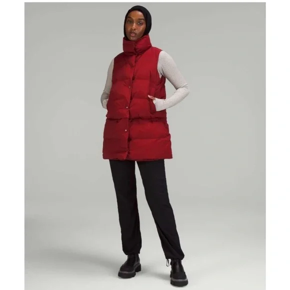 Lululemon Red Puffer Vest/Coat - Picture 2 of 8